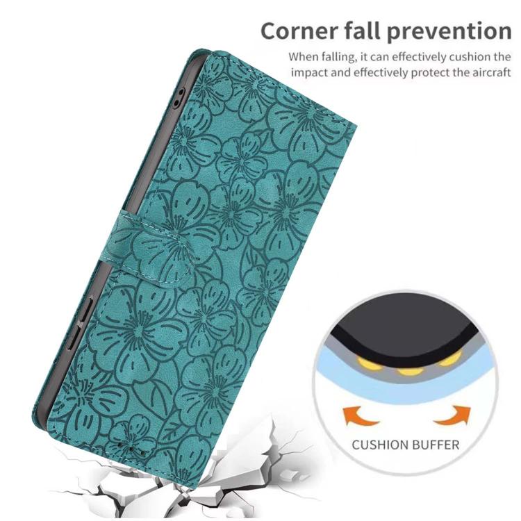 For Redmi Note 15 Pro+ 5G Global 163.3mm Cherry Blossoms Embossed Leather Phone Case
