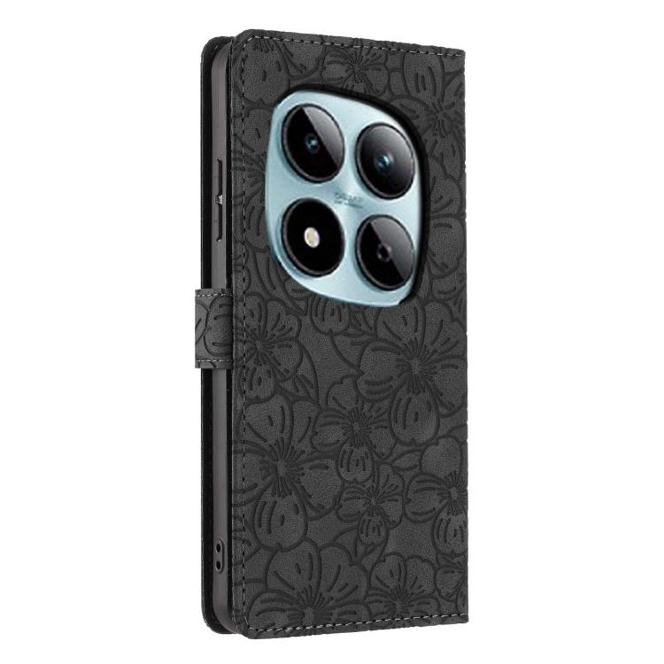 For Redmi Note 15 Pro+ 5G Global 163.3mm Cherry Blossoms Embossed Leather Phone Case
