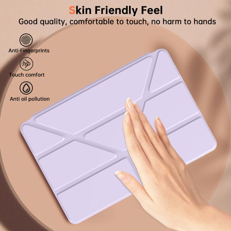 For Samsung Galaxy Tab S11 Ultra Clear Acrylic Deformation Leather Tablet Case