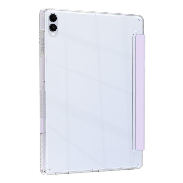For Samsung Galaxy Tab S11 Ultra Clear Acrylic Deformation Leather Tablet Case