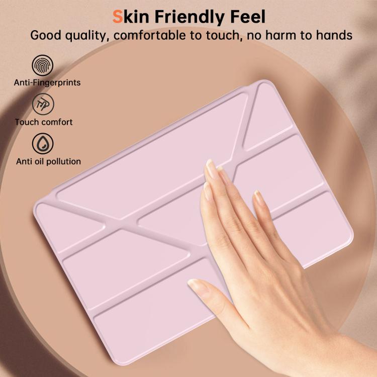 For Samsung Galaxy Tab S11 Ultra Clear Acrylic Deformation Leather Tablet Case