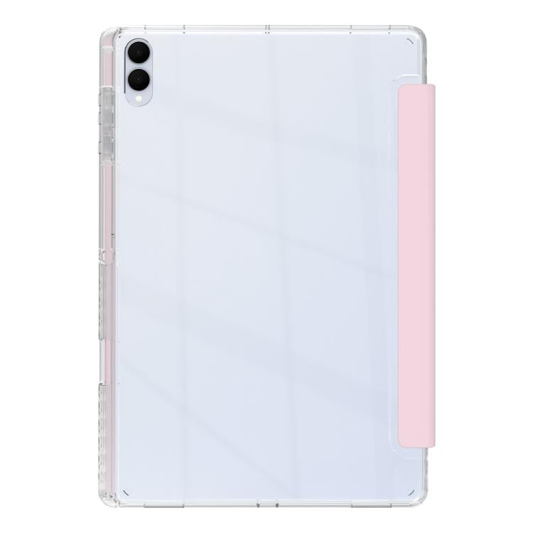 For Samsung Galaxy Tab S11 Ultra Clear Acrylic Deformation Leather Tablet Case
