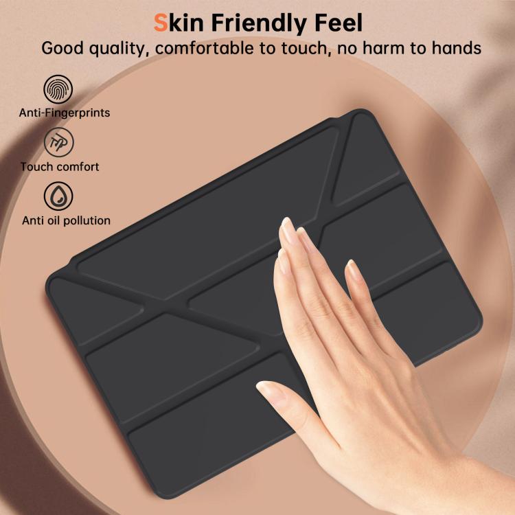For Samsung Galaxy Tab S11 Ultra Clear Acrylic Deformation Leather Tablet Case