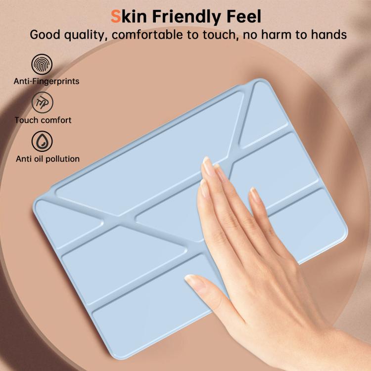 For Samsung Galaxy Tab S11 Ultra Clear Acrylic Deformation Leather Tablet Case