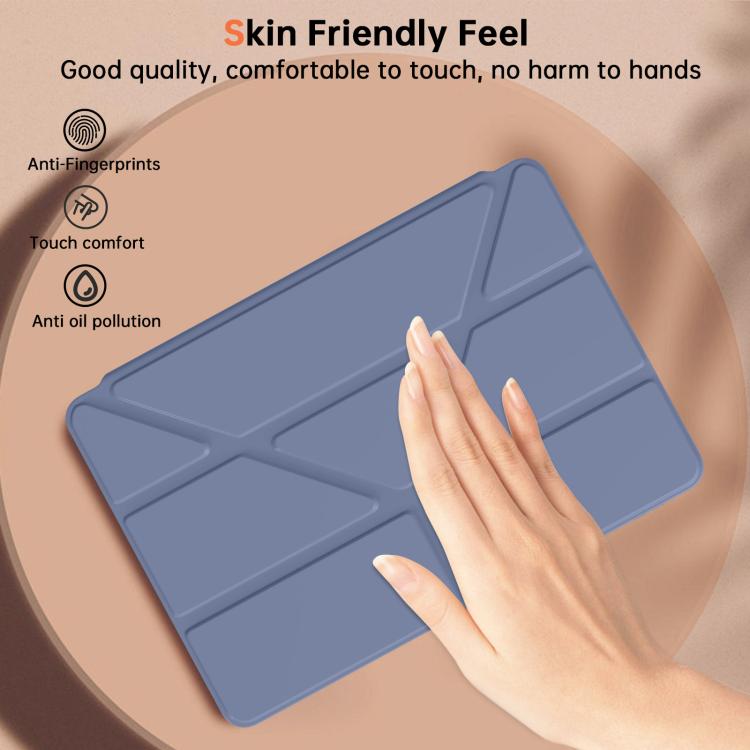 For Samsung Galaxy Tab S11 Ultra Clear Acrylic Deformation Leather Tablet Case