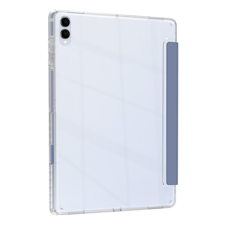 For Samsung Galaxy Tab S11 Ultra Clear Acrylic Deformation Leather Tablet Case