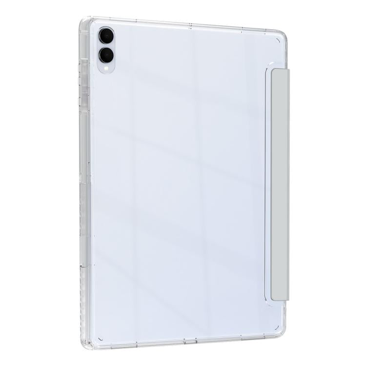 For Samsung Galaxy Tab S11 Ultra Clear Acrylic Deformation Leather Tablet Case