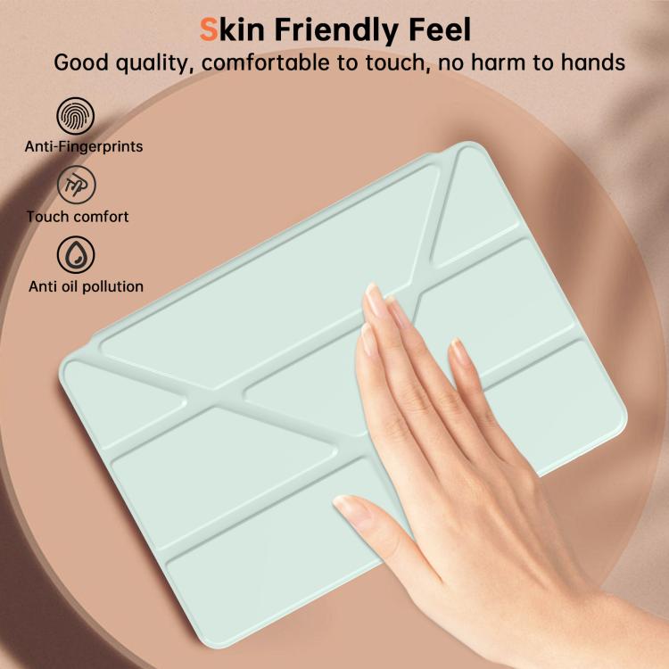 For Samsung Galaxy Tab S11 Ultra Clear Acrylic Deformation Leather Tablet Case