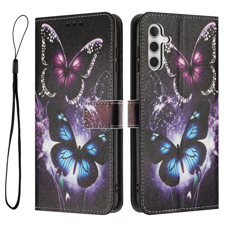 For Samsung Galaxy A05s 4G Color Drawing Pattern Leather Phone Case
