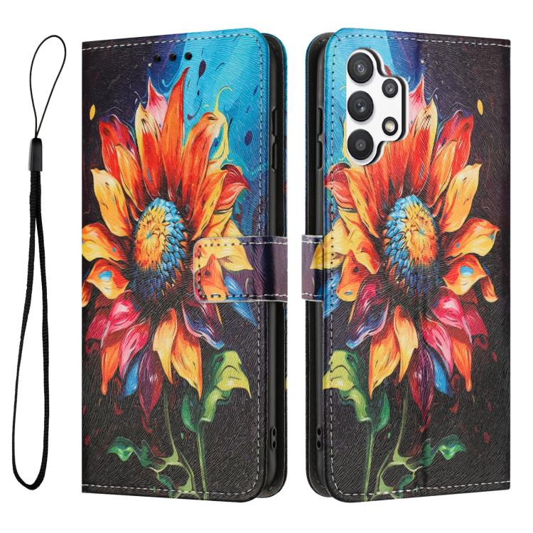 For Samsung Galaxy A13 4G / 5G Color Drawing Pattern Leather Phone Case
