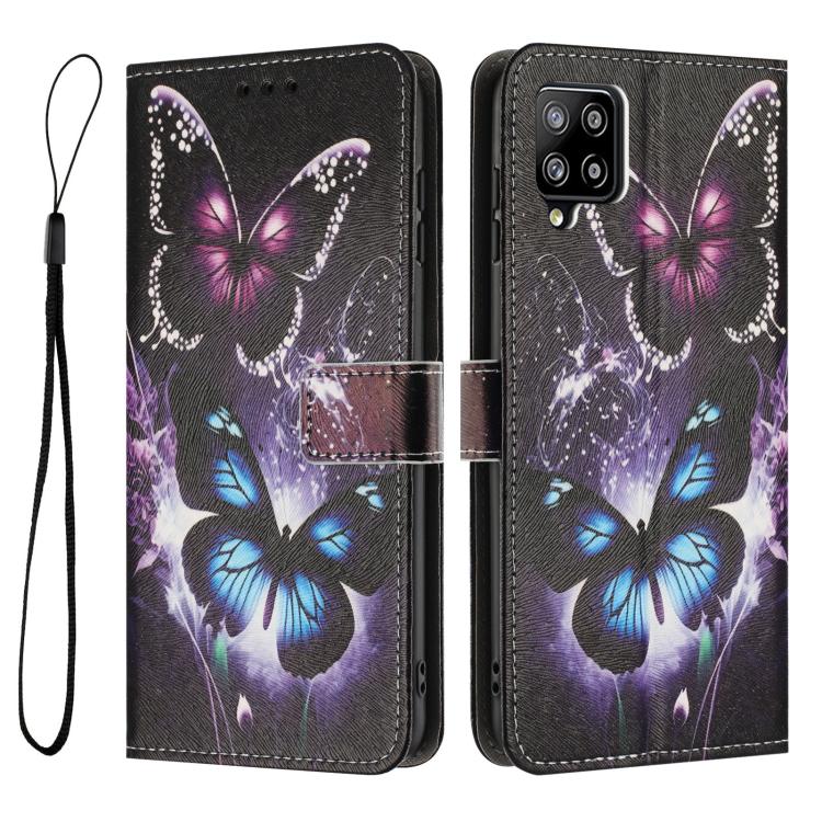For Samsung Galaxy A22 4G / M32 4G Color Drawing Pattern Leather Phone Case