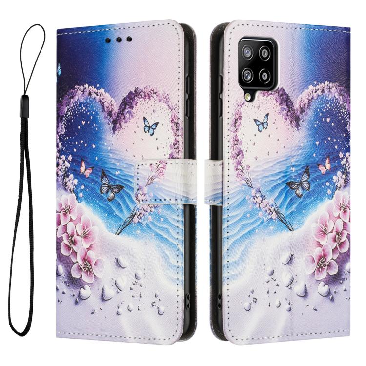 For Samsung Galaxy A22 4G / M32 4G Color Drawing Pattern Leather Phone Case