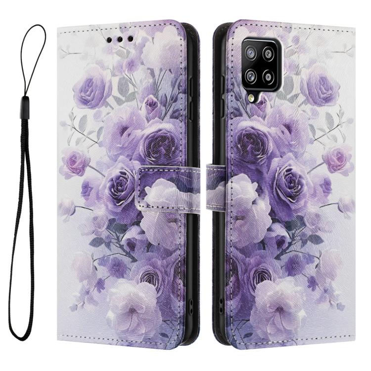 For Samsung Galaxy A22 4G / M32 4G Color Drawing Pattern Leather Phone Case
