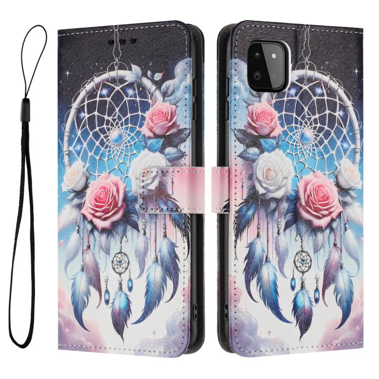 For Samsung Galaxy A22 5G / A22s 5G Color Drawing Pattern Leather Phone Case