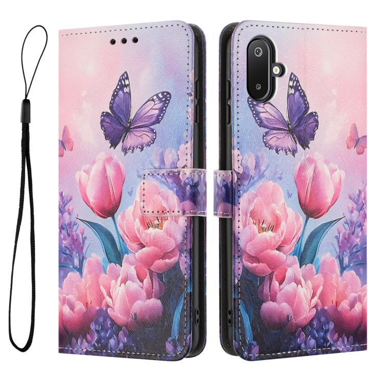 For Samsung Galaxy F06 5G / M06 5G Color Drawing Pattern Leather Phone Case