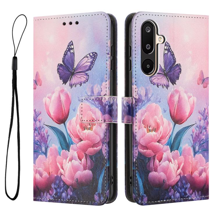 For Samsung Galaxy F16 5G / M16 5G Color Drawing Pattern Leather Phone Case
