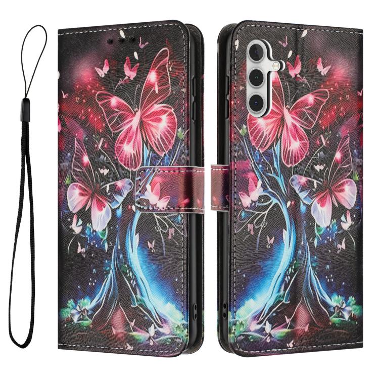 For Samsung Galaxy M35 5G Color Drawing Pattern Leather Phone Case