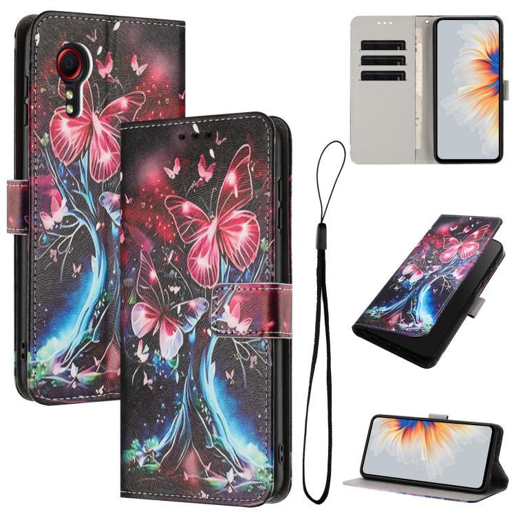 For Samsung Galaxy XCover 5 Color Drawing Pattern Leather Phone Case