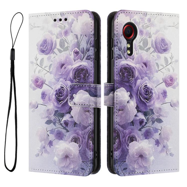 For Samsung Galaxy XCover7 Color Drawing Pattern Leather Phone Case