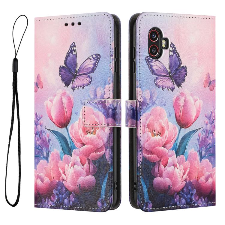 For Samsung Galaxy XCover6 Pro Color Drawing Pattern Leather Phone Case