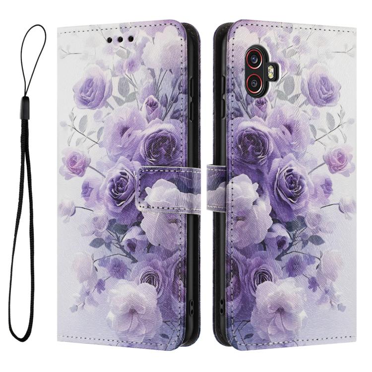 For Samsung Galaxy XCover6 Pro Color Drawing Pattern Leather Phone Case