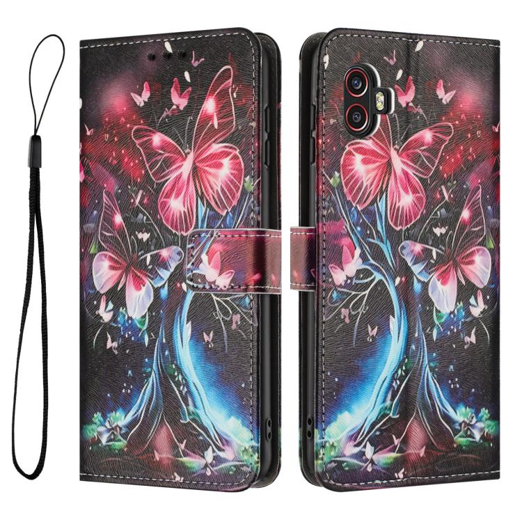 For Samsung Galaxy XCover6 Pro Color Drawing Pattern Leather Phone Case