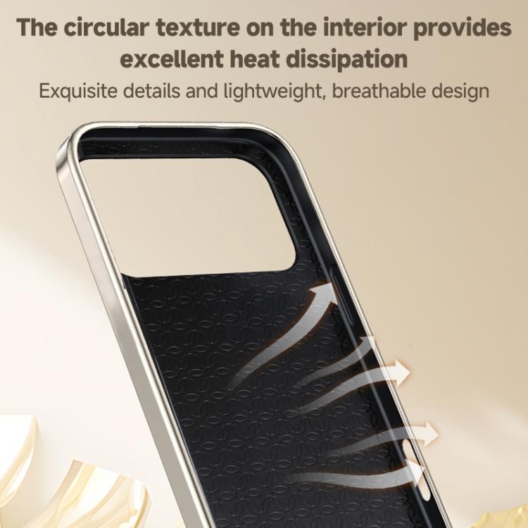 For Xiaomi 17 Pro Max Skin Feel Leather Texture Cooling MagSafe Phone Case with 360 Degrees Rotating Holder