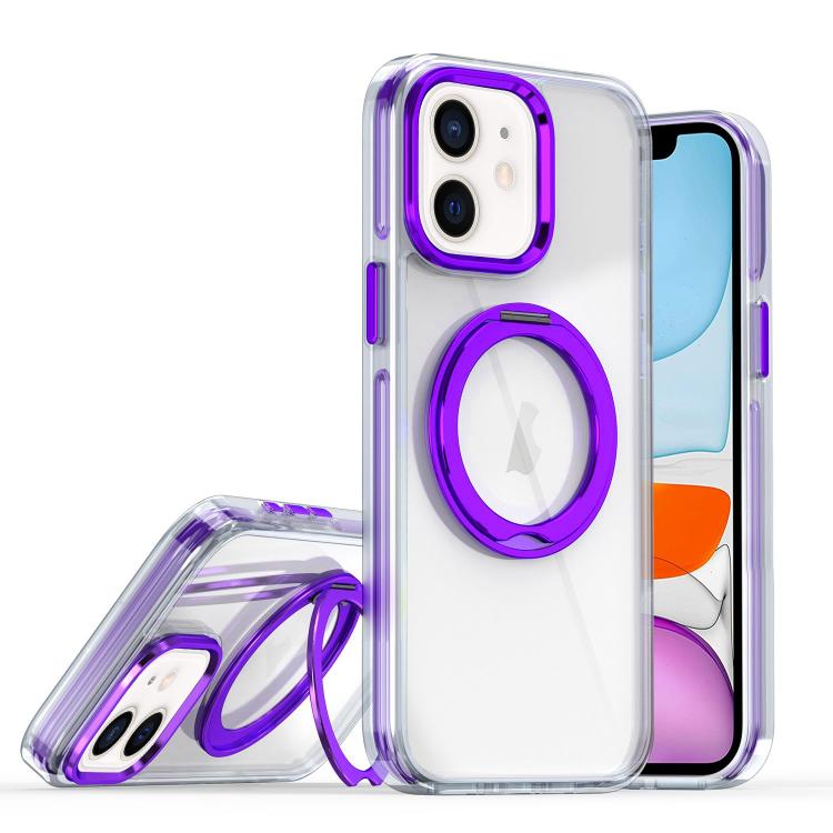 For iPhone 11 Magnetic 360 Degree Rotating Holder Phone Case