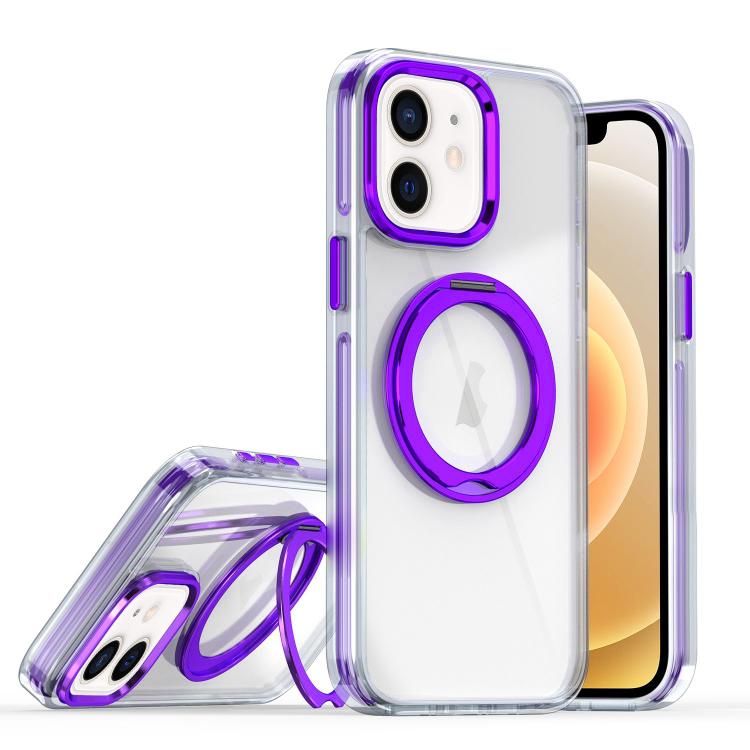 For iPhone 12 / 12 Pro Magnetic 360 Degree Rotating Holder Phone Case