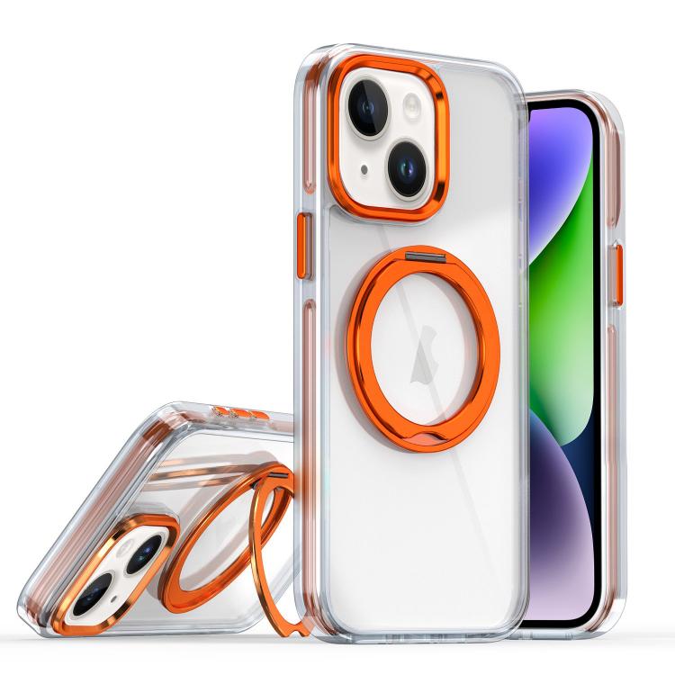 For iPhone 14 Plus Magnetic 360 Degree Rotating Holder Phone Case