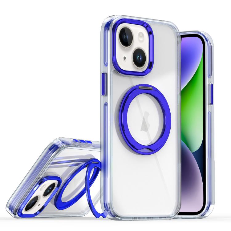 For iPhone 14 Plus Magnetic 360 Degree Rotating Holder Phone Case
