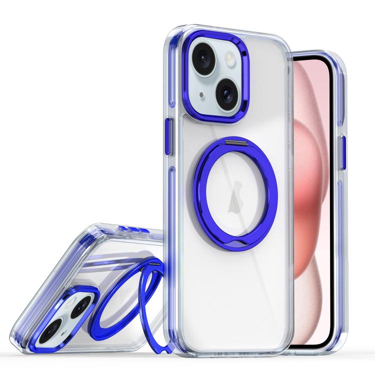 For iPhone 15 Magnetic 360 Degree Rotating Holder Phone Case