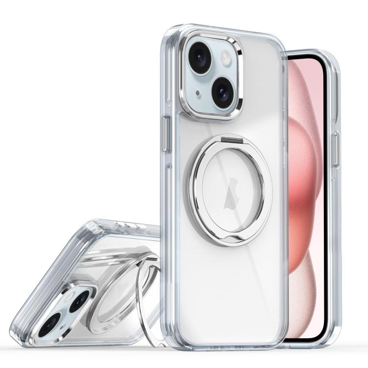 For iPhone 15 Magnetic 360 Degree Rotating Holder Phone Case