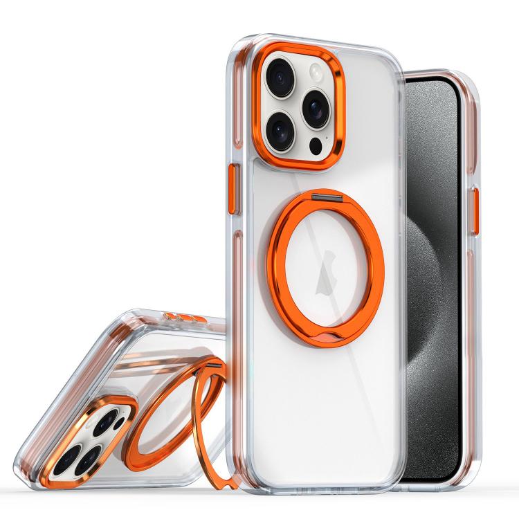For iPhone 15 Pro Magnetic 360 Degree Rotating Holder Phone Case