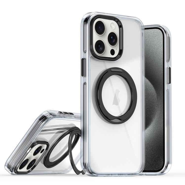 For iPhone 15 Pro Magnetic 360 Degree Rotating Holder Phone Case