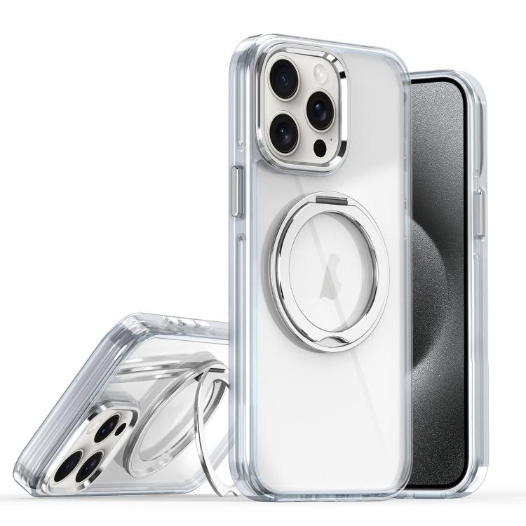 For iPhone 15 Pro Magnetic 360 Degree Rotating Holder Phone Case