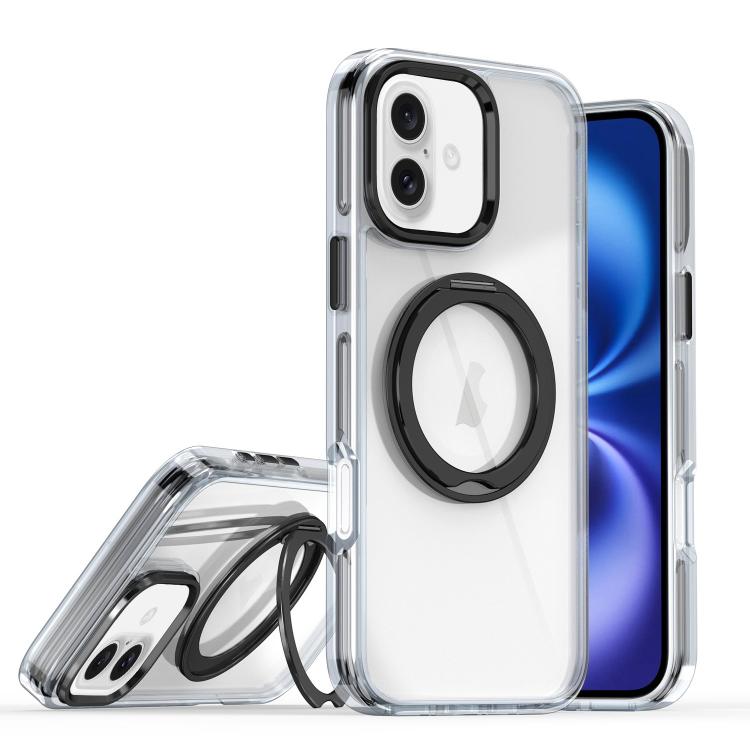 For iPhone 16 Magnetic 360 Degree Rotating Holder Phone Case