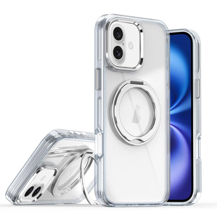 For iPhone 16 Magnetic 360 Degree Rotating Holder Phone Case