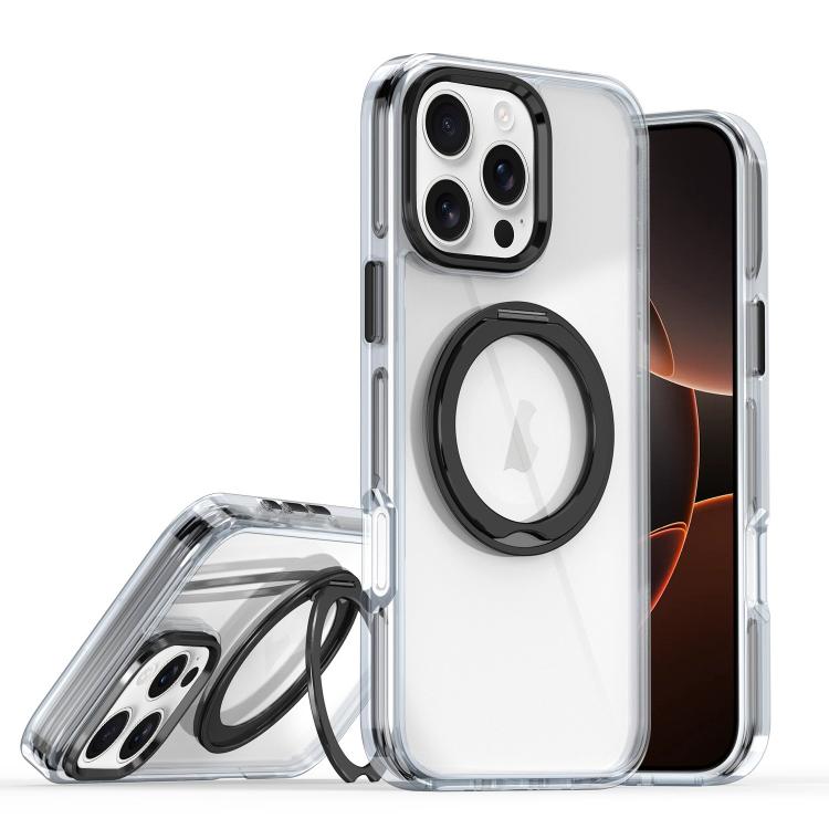For iPhone 16 Pro Magnetic 360 Degree Rotating Holder Phone Case