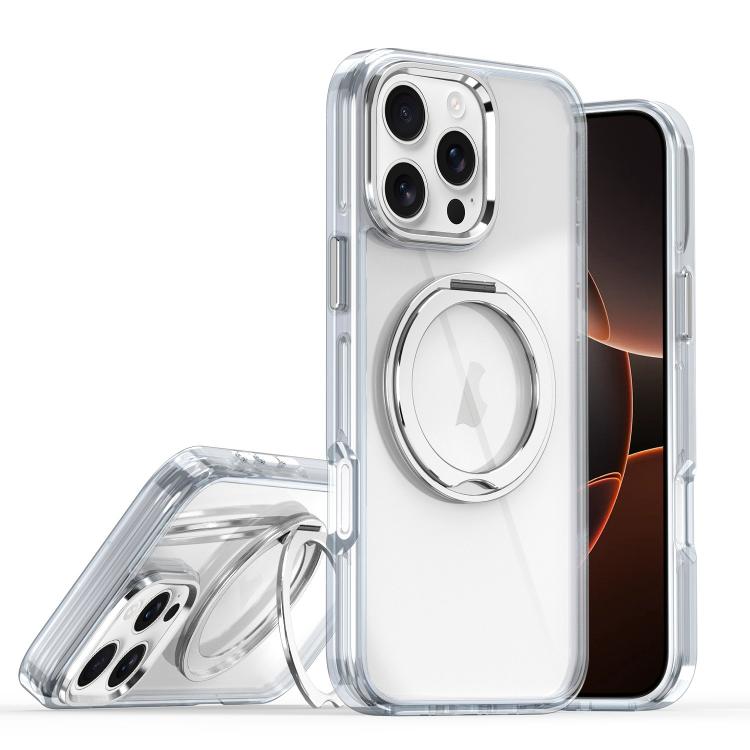 For iPhone 16 Pro Magnetic 360 Degree Rotating Holder Phone Case