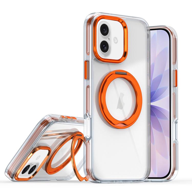 For iPhone 17 Magnetic 360 Degree Rotating Holder Phone Case