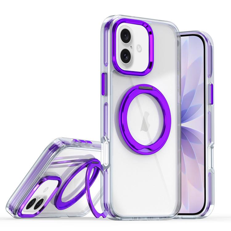For iPhone 17 Magnetic 360 Degree Rotating Holder Phone Case