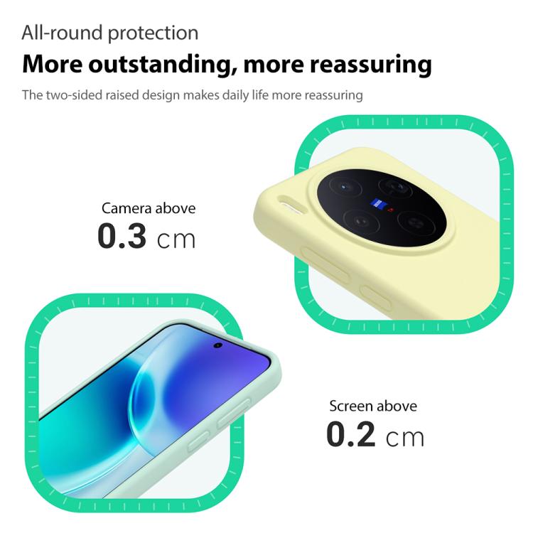 For vivo X300 Liquid Silicone Skin-friendly Shockproof Phone Case