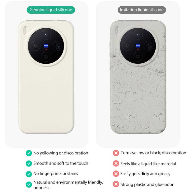 For vivo X300 Liquid Silicone Skin-friendly Shockproof Phone Case