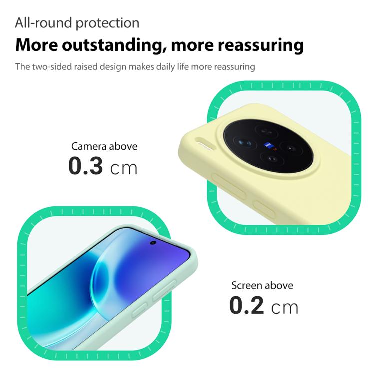 For vivo X300 Pro Liquid Silicone Skin-friendly Shockproof Phone Case