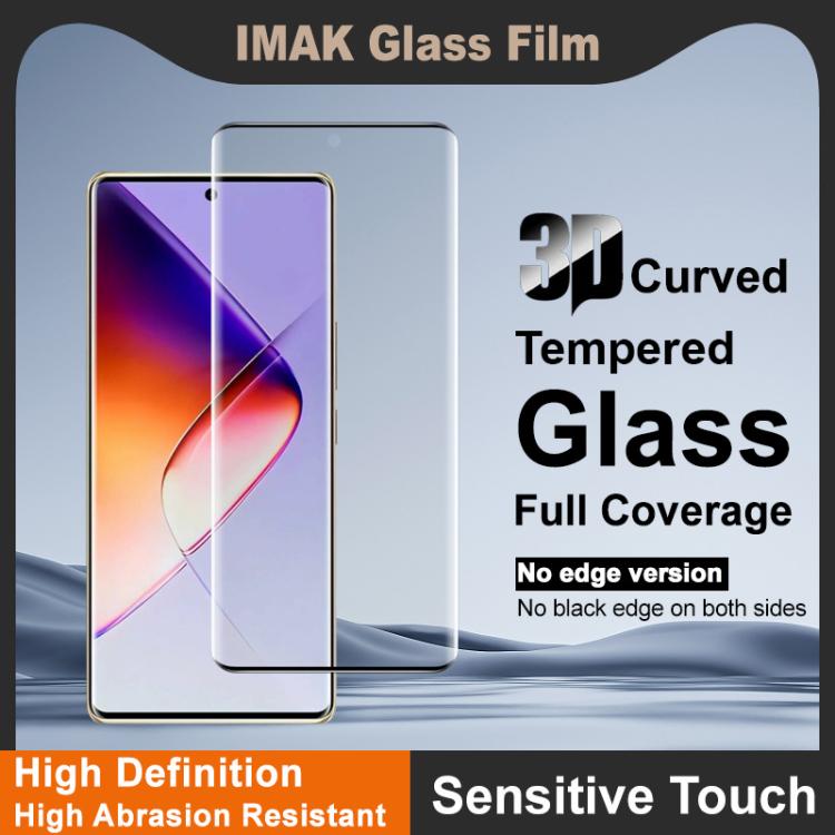 For Infinix Note 40S imak No Edge Version 3D Curved Full Screen Tempered Glass Film