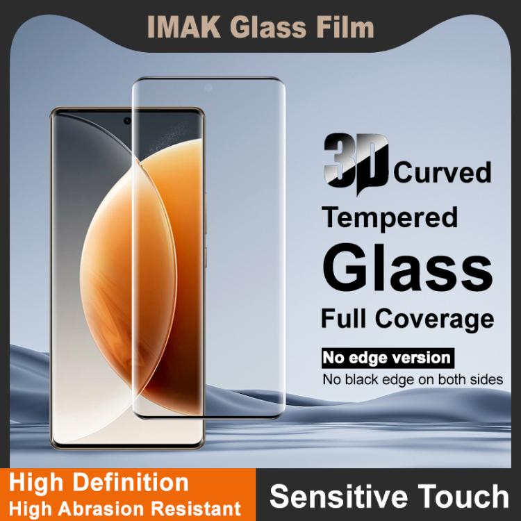 For Tecno Camon 30S Pro imak No Edge Version 3D Curved Full Screen Tempered Glass Film