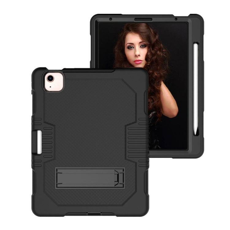 Contrast Color Robot Shockproof Silicon + PC Protective Case with Holder & Pen Slot For iPad Air 2022 / 2020 10.9