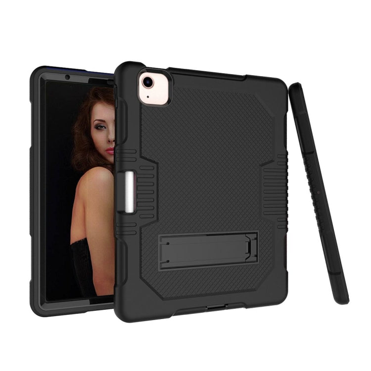 Contrast Color Robot Shockproof Silicon + PC Protective Case with Holder & Pen Slot For iPad Air 2022 / 2020 10.9