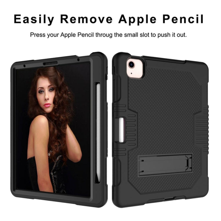 Contrast Color Robot Shockproof Silicon + PC Protective Case with Holder & Pen Slot For iPad Air 2022 / 2020 10.9